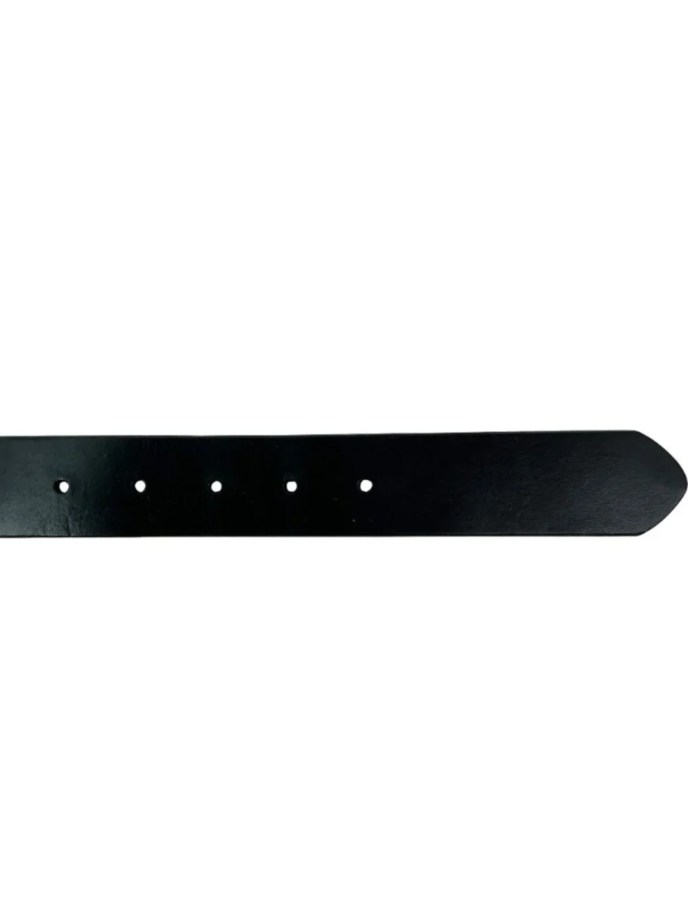 Banana Republic Smooth Italian Leather Belt Solid Brass Buckle Mens 32 Black